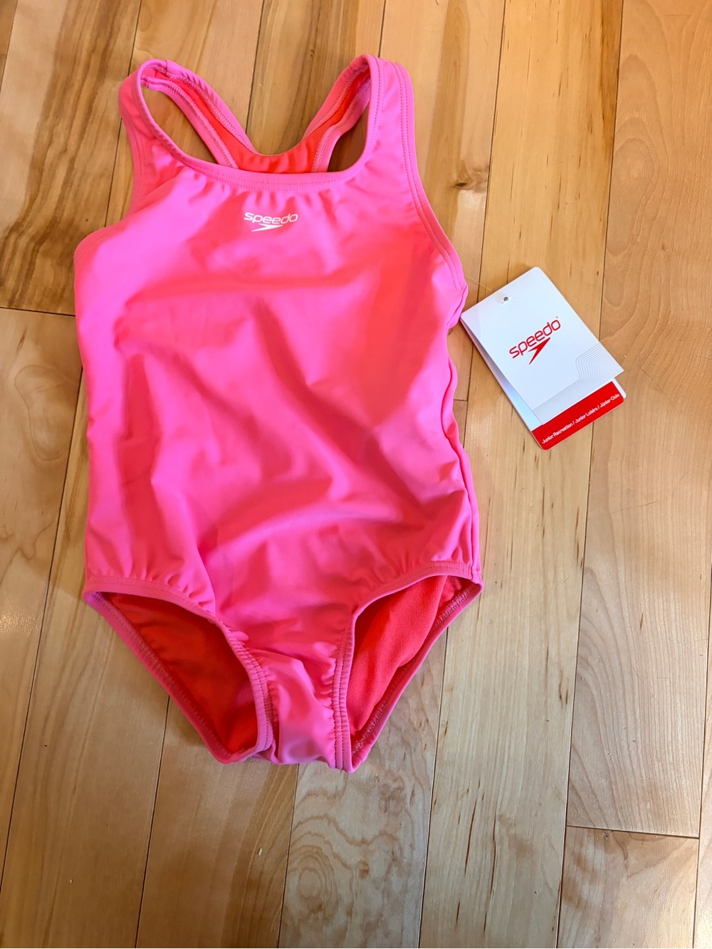 NWT Speedo Pink Girls' One-Piece Swimsuit